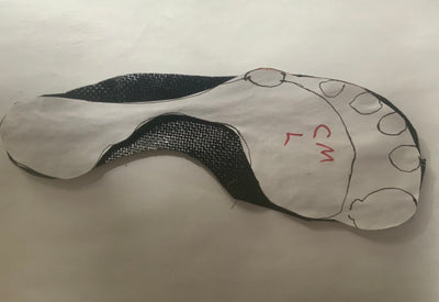 Insole with trace out